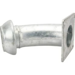 KKV 4"+vierkantflens+bocht 45°