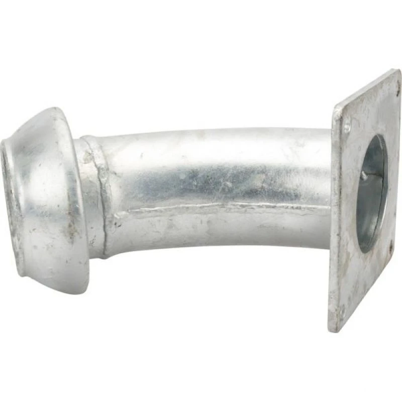 KKV 4"+vierkantflens+bocht 45° 3 KKV 4"+vierkantflens+bocht 45°