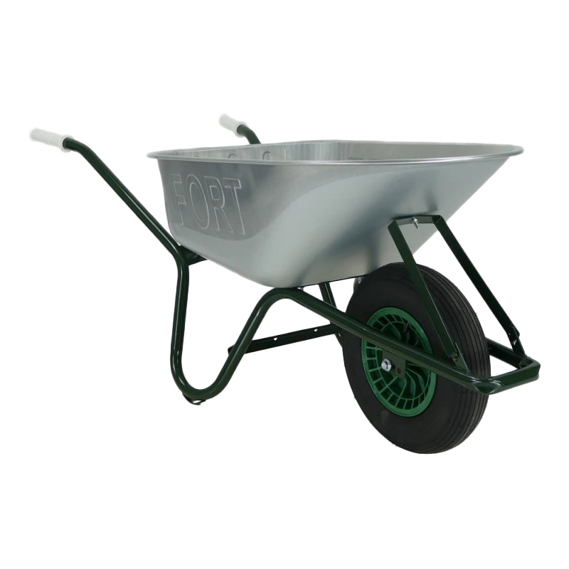 Fort Kruiwagen, 80L, Verzinkte Bak, Gelakt Onderstel 3 Fort Kruiwagen, 80L, Verzinkte Bak, Gelakt Onderstel