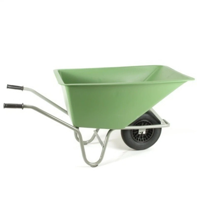 Kruiwagen Forza 160L HDPE Bak Gelakt Onderstel 1-Wiel 3 Kruiwagen Forza 160L HDPE Bak Gelakt Onderstel 1-Wiel