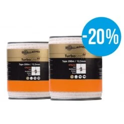 Duopack Turboline Lint 12,5mm Wit 2X200M