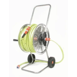 Talen Tools Haspel, Gemonteerd 50m - 1/2" Met Gele Tuinslang En Koppelingen