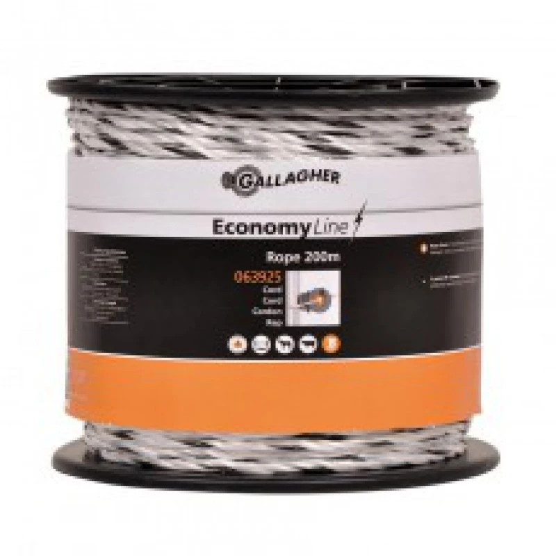 Gallagher Economyline Cord Wit 200m 3 Gallagher Economyline Cord Wit 200m