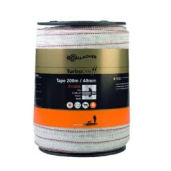 Gallagher Turbostar Lint 40mm Wit 200m